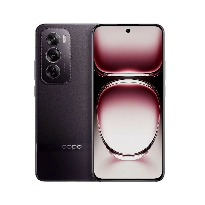 Мобильный телефон Reno12 Pro с перфорацией Android 16Гб / 1T с большим экраном, черный