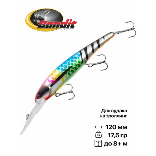 Воблер для троллинга Bandit Walleye Deep, плавающий, 120 мм, 17,5 гр, 5-8 м, #A97