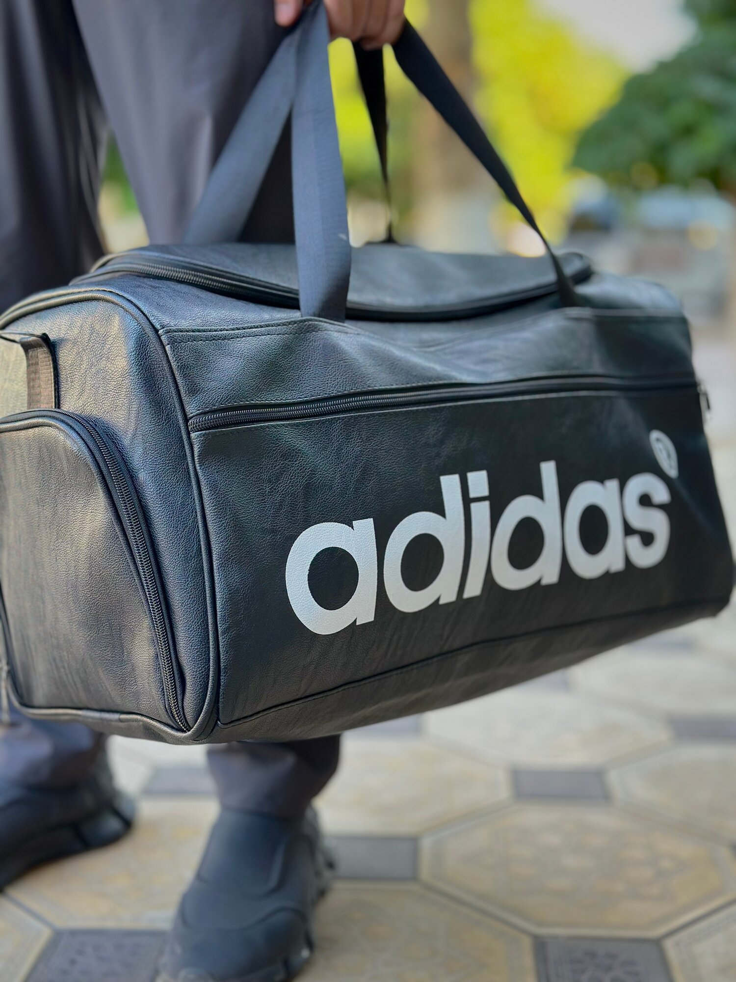 Сумка дорожная , 25 л, 50х28х27 см, ручная кладь, черный — фото 1