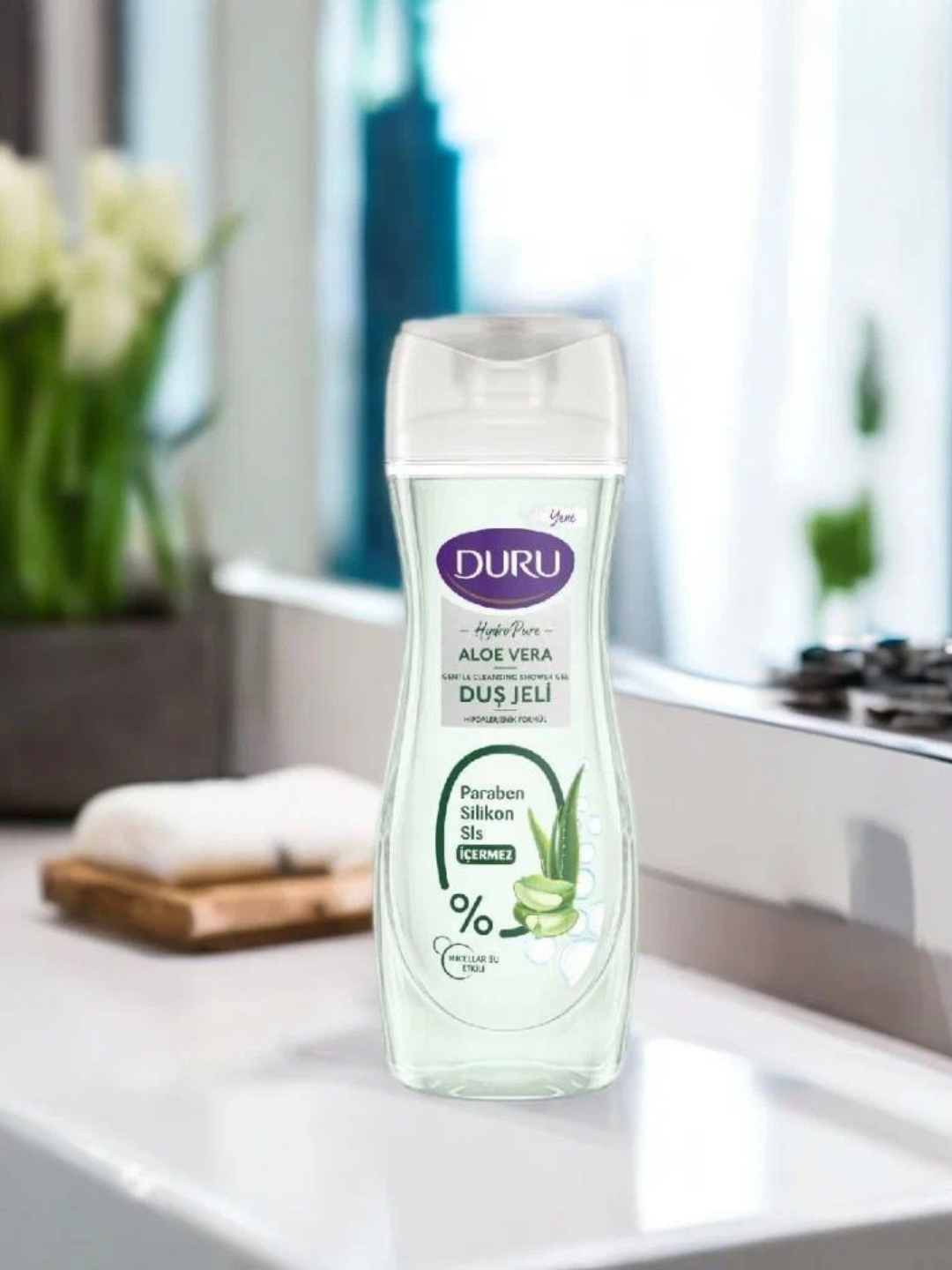 Гель для душа DURU Hydro Pure Aloe Vera, увлажняющий, 450 мл