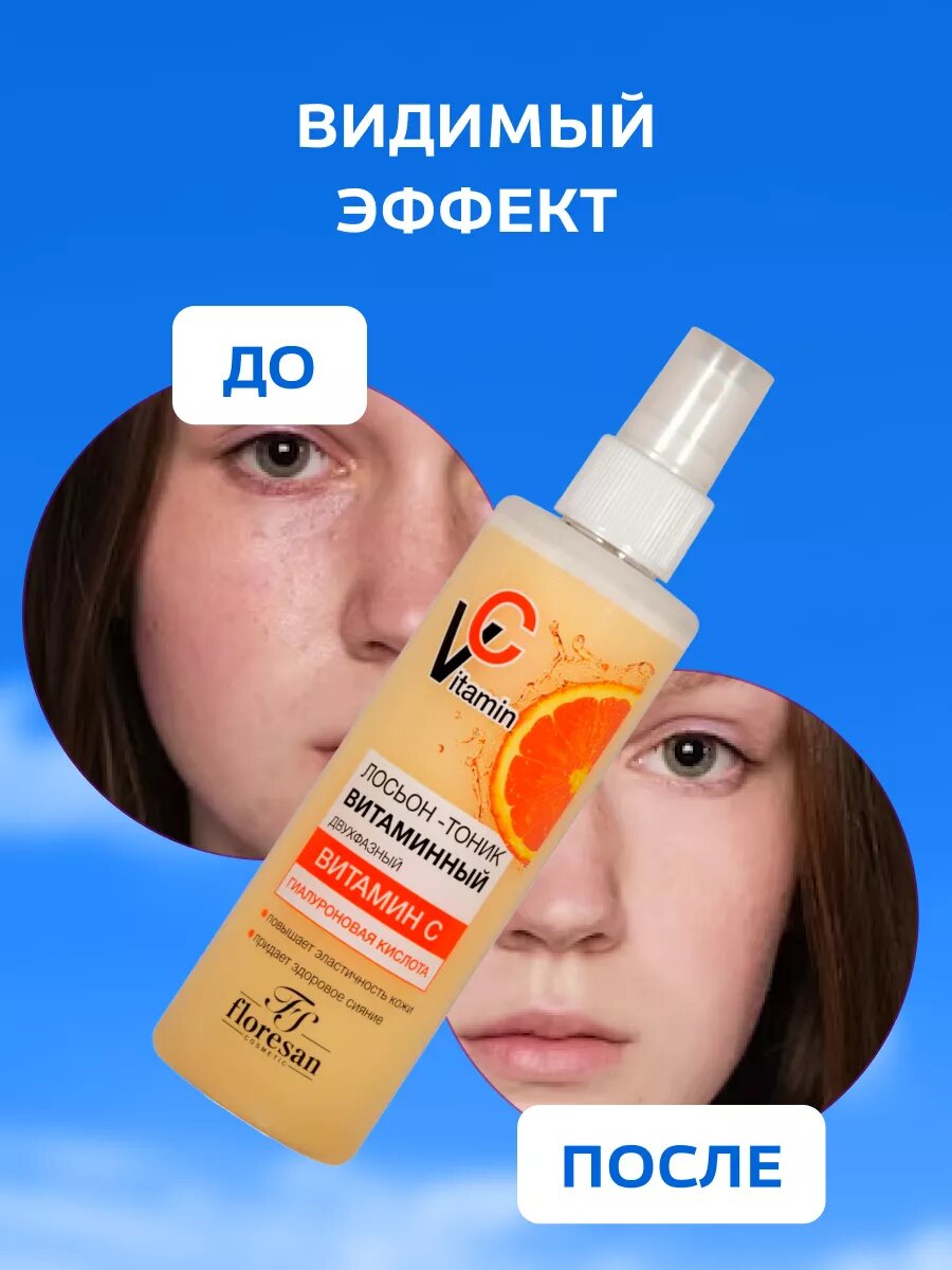 Картинки Тоник для лица Floresan витаминный 200 мл