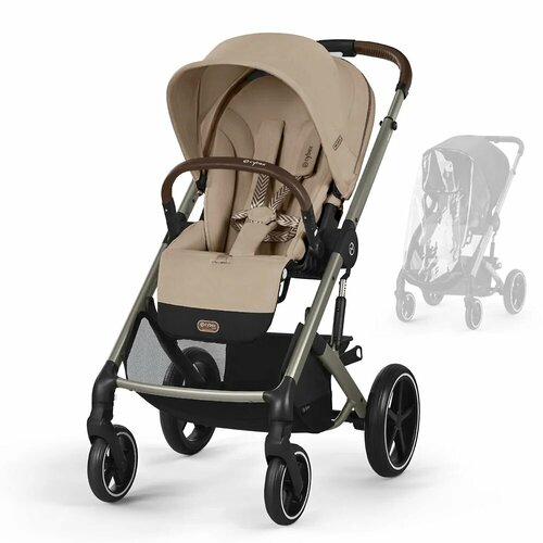 фото Прогулочная коляска cybex balios s lux, цвет almond beige tpe rc / 2025 (бежевый), артикул производителя 524002465