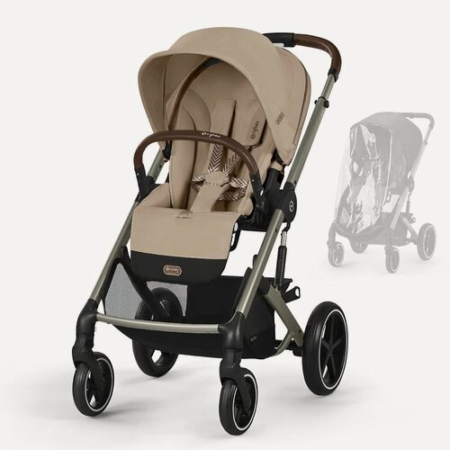 Изображение товара Прогулочная коляска Cybex Balios S Lux, цвет Almond Beige TPE RC (Бежевый), артикул производителя 524002465