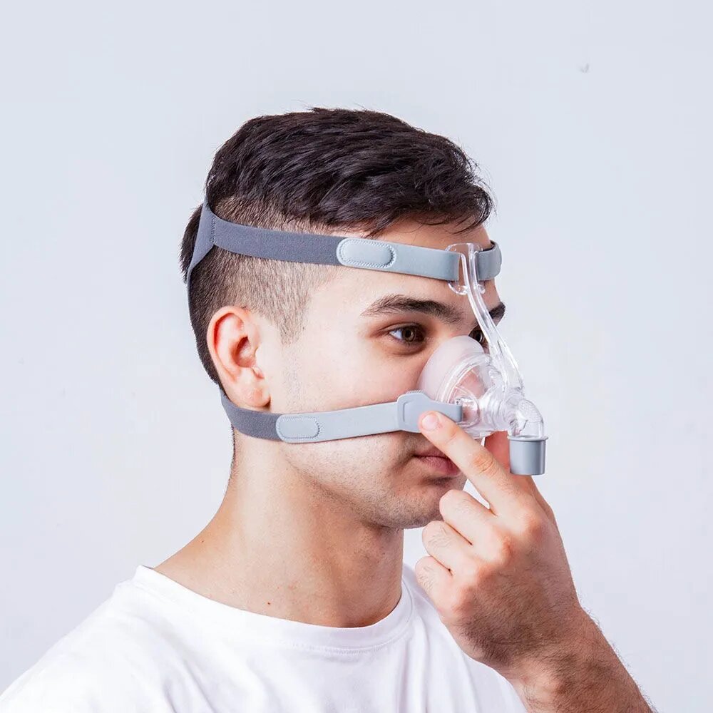 Носовая маска для ингалятора с креплением к голове BMC CPAP СИПАП NM4 M