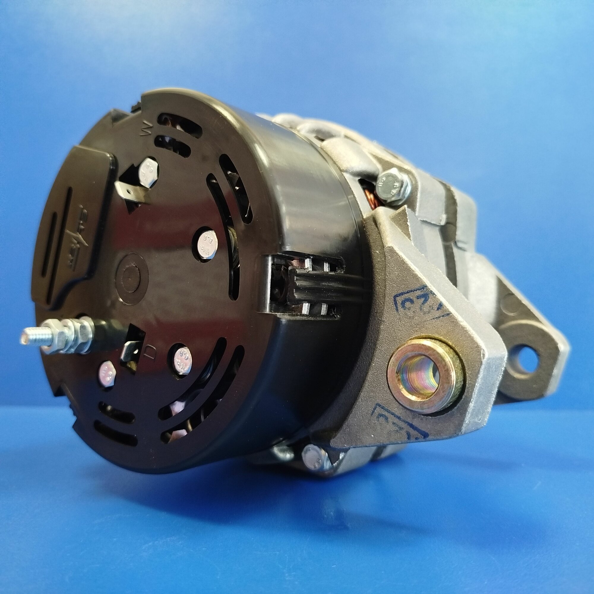 Генератор "КЗАТЭ" для а/м ГАЗель дв.402, 4216 Евро-3, УАЗ профиль А (140А) — фото 1