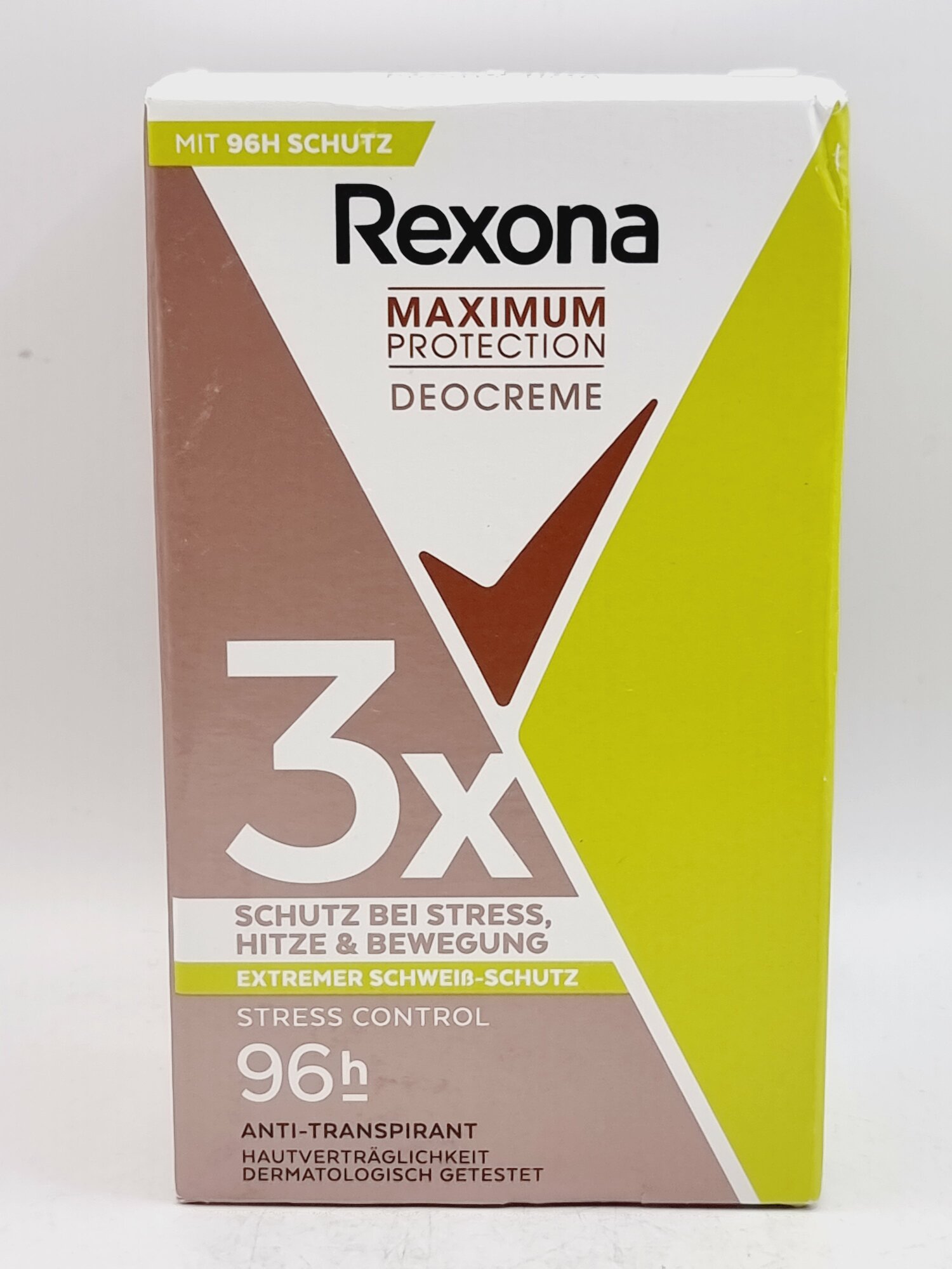 Дезодорант-крем Rexona Maximum Protection "Stress Control" для женщин 96 ч 45 мл (из Финляндии)