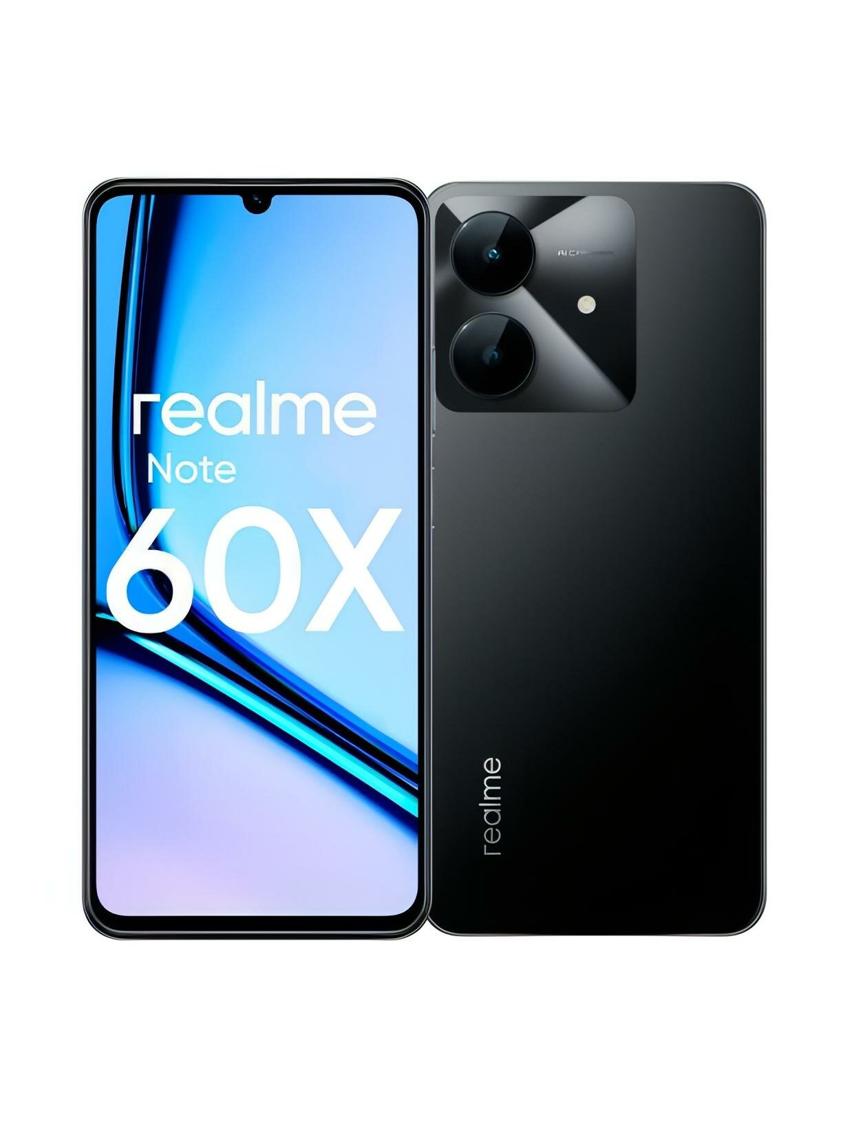Смартфон realme Note 60x 3/64GB Black (RMX3938)