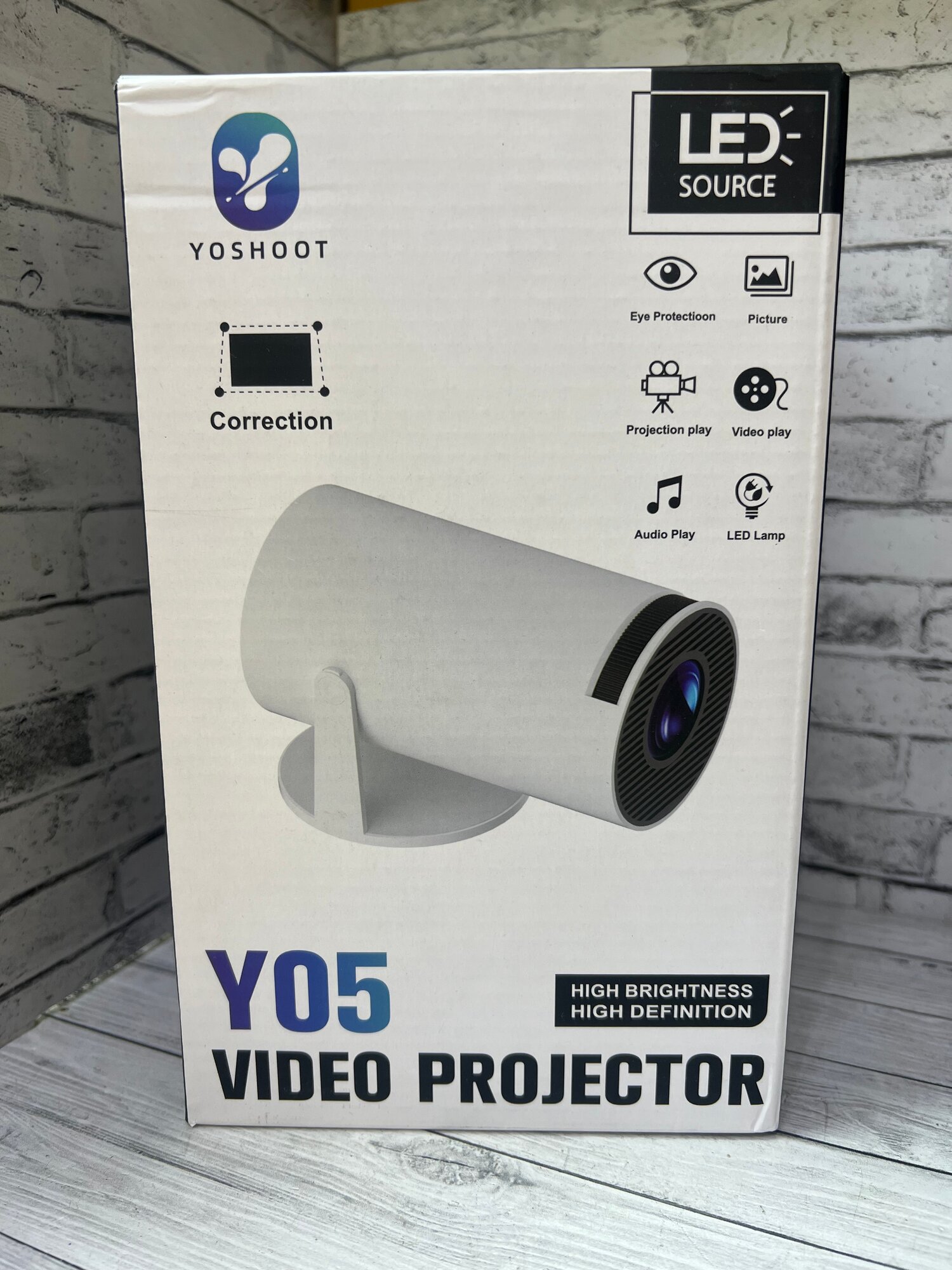 Гобо-проектор YOSHOOT Y05 пульт ДУ поворот на 180° 12-4м