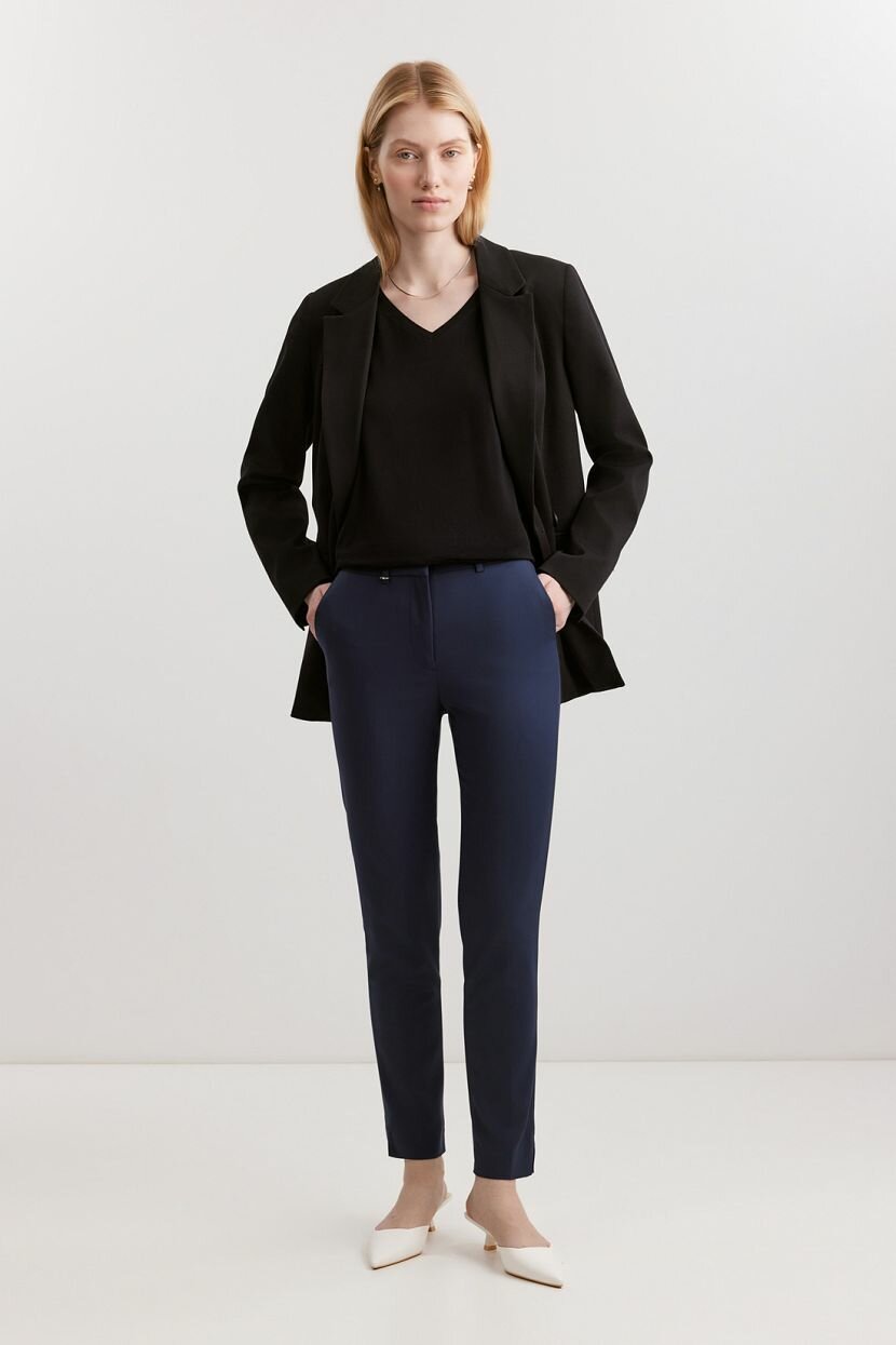 Брюки дудочки Baon B291201, размер S, dark navy