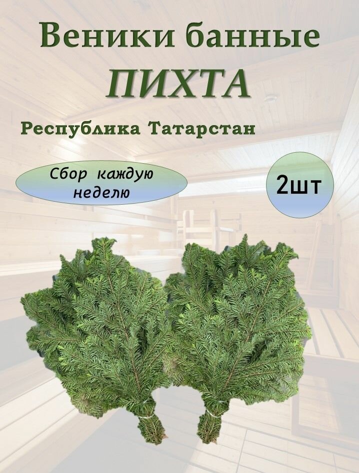 Веник для бани Пихтовый свежая сборка с инструкцией 2 веника
