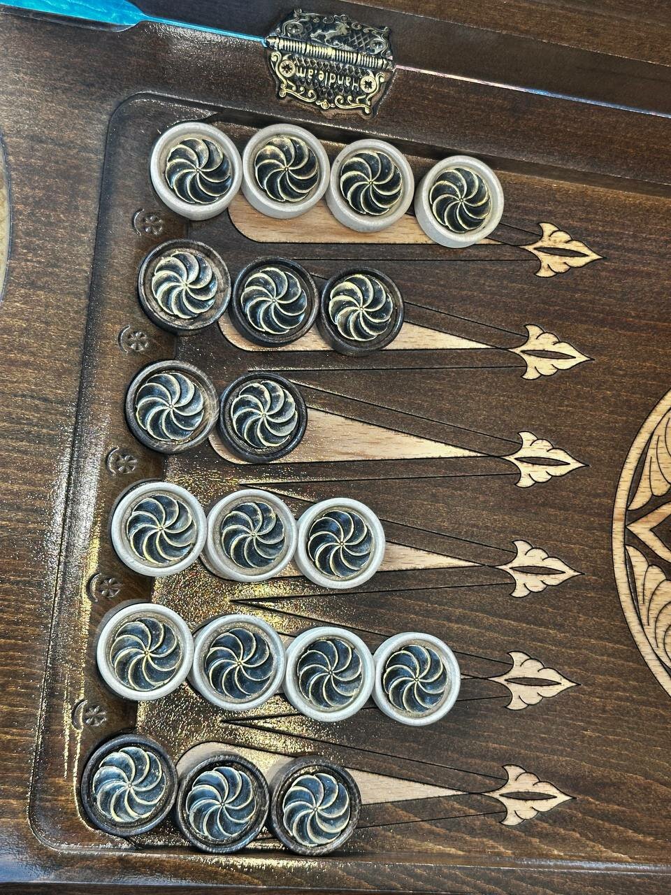 Фишки Handle Brand "Знак вечности", из бронзы, деревянные и металлические, круглые, 32 шт — фото 1