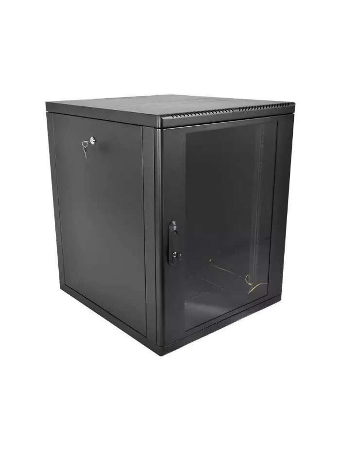 Шкаф настенный ЦМО ШРН-М-15.650-9005 19", 15U, Черный, IP20