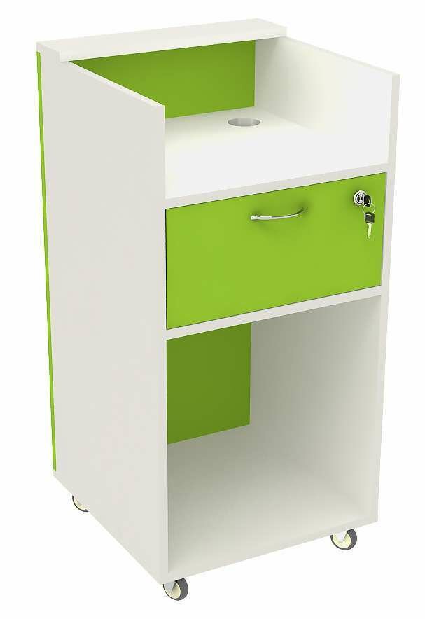 Кассовый прилавок с ящиком для аптеки ЛАЙМ-КПИ-52. Производитель товара - компания ТОБ.