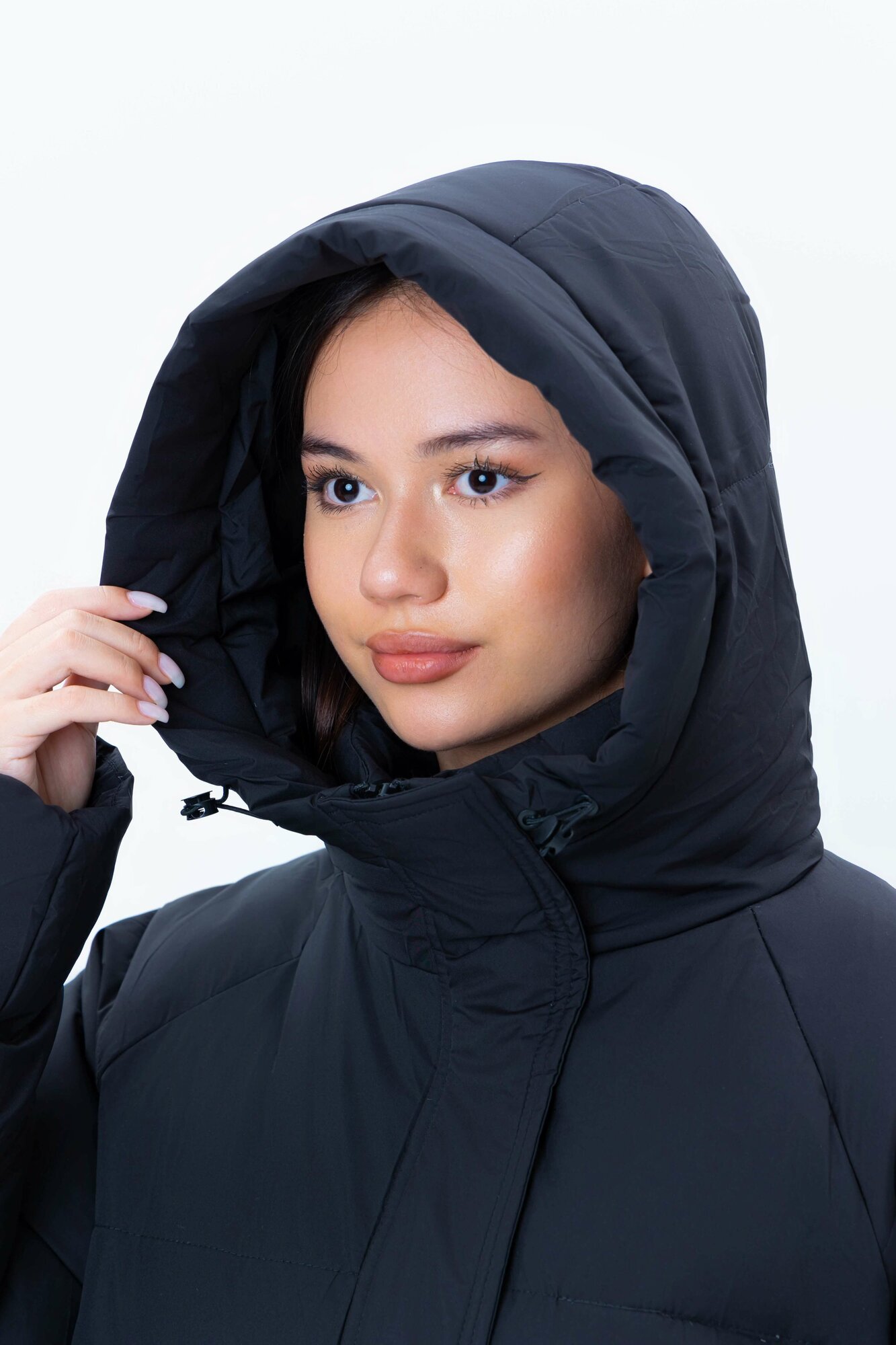 TERRA PRO Женский пуховик средняя длина (Color: Black, Size: L) AW23WES-21093 — фото 1