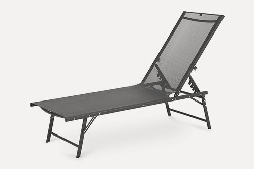 Изображение товара Шезлонг для дачи HOFF Madeline 40595T2-ST-PT, 55х34х181,5 см, цвет тёмно-серый