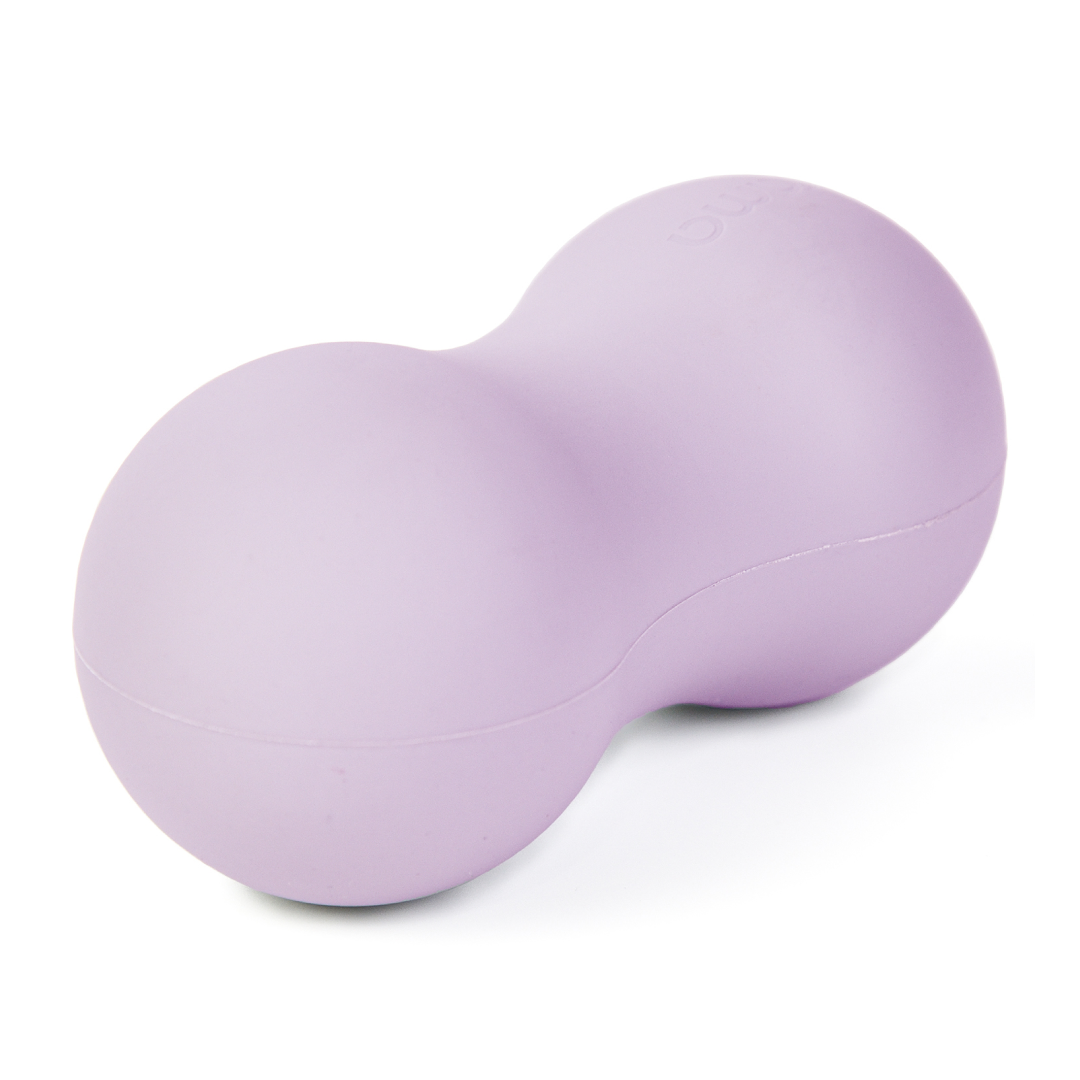 Ролик для массажа Kama, мяч двойной арахис, диаметр 6,8 см, лиловый — фото 1