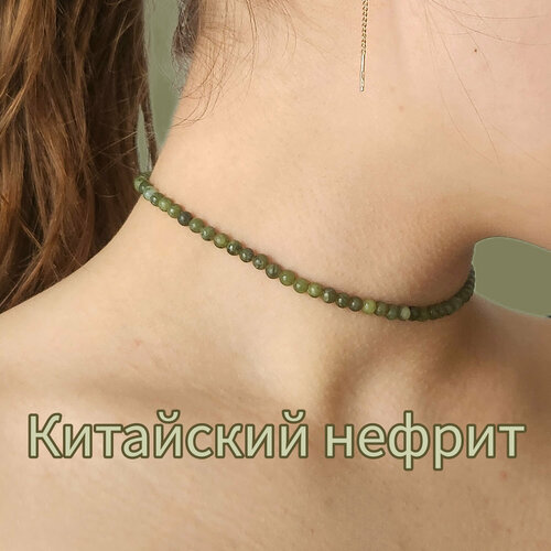 фото Чокер cosha_brand, длина 33 см, серый, горчичный, голубой, зеленый, хаки