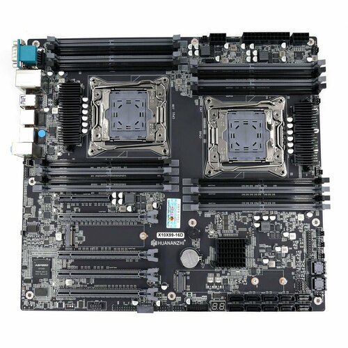 Материнская плата 2 x LGA 2011-3 HUANANZHI X10X99-16D 16 х DDR4 2400 МГц 2 x M2 Nvme E-АТХ 25566₽