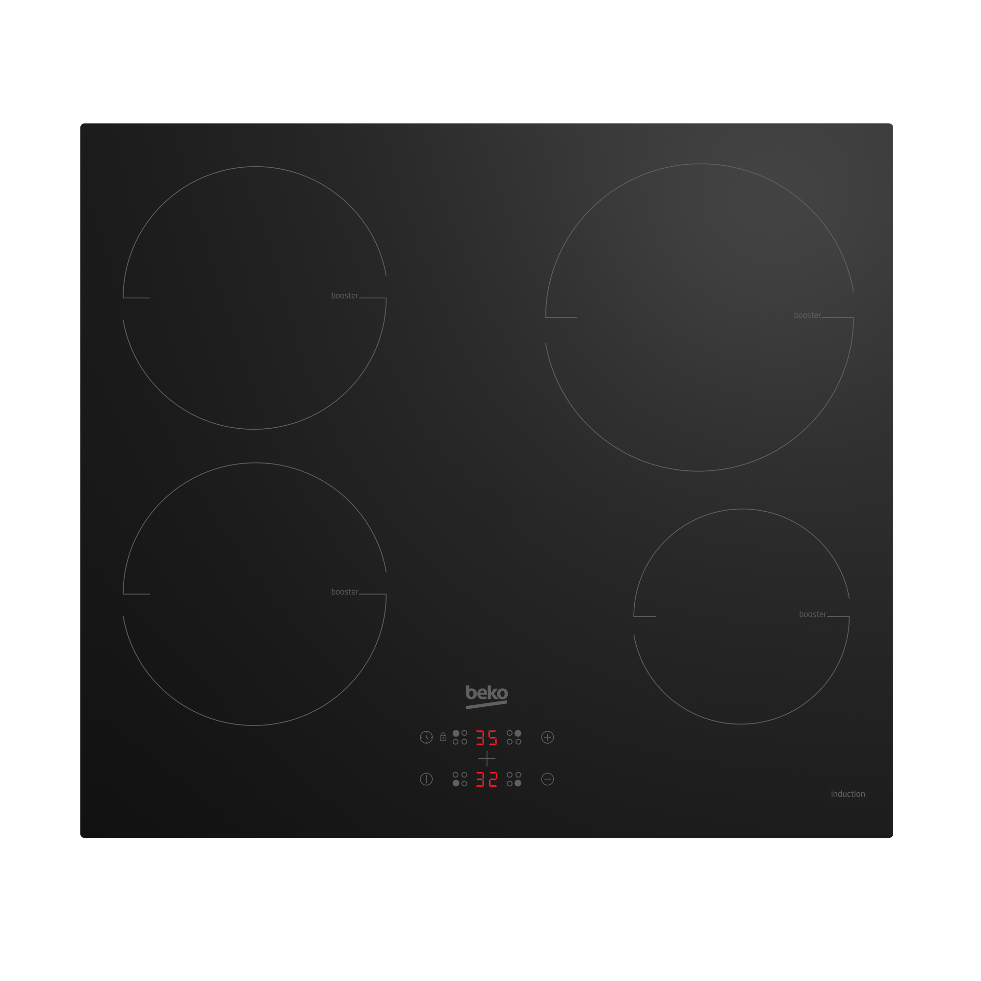 Индукционная варочная панель Beko HII64400MT, независимая, черный
