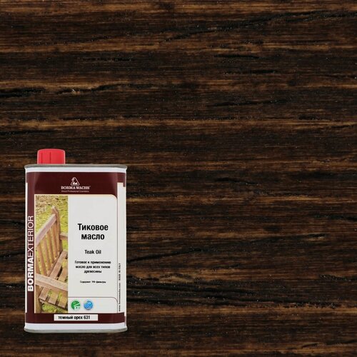 Изображение товара Тиковое масло Borma Teak Oil 500 мл 631 Темный орех 0360-DS631