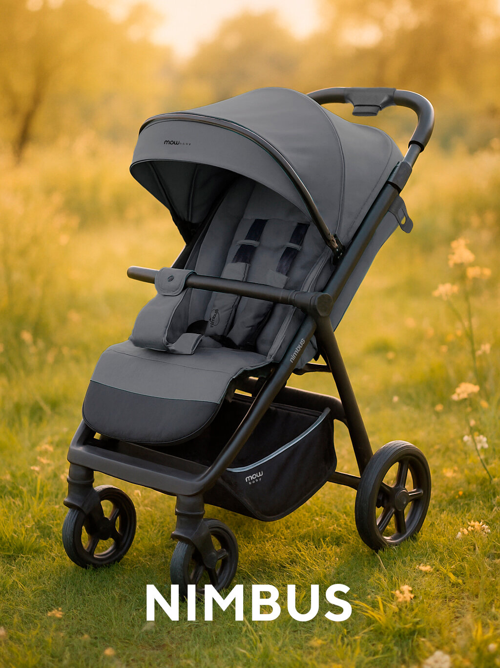 Коляска детская MOWBaby Nimbus MB103 Grey