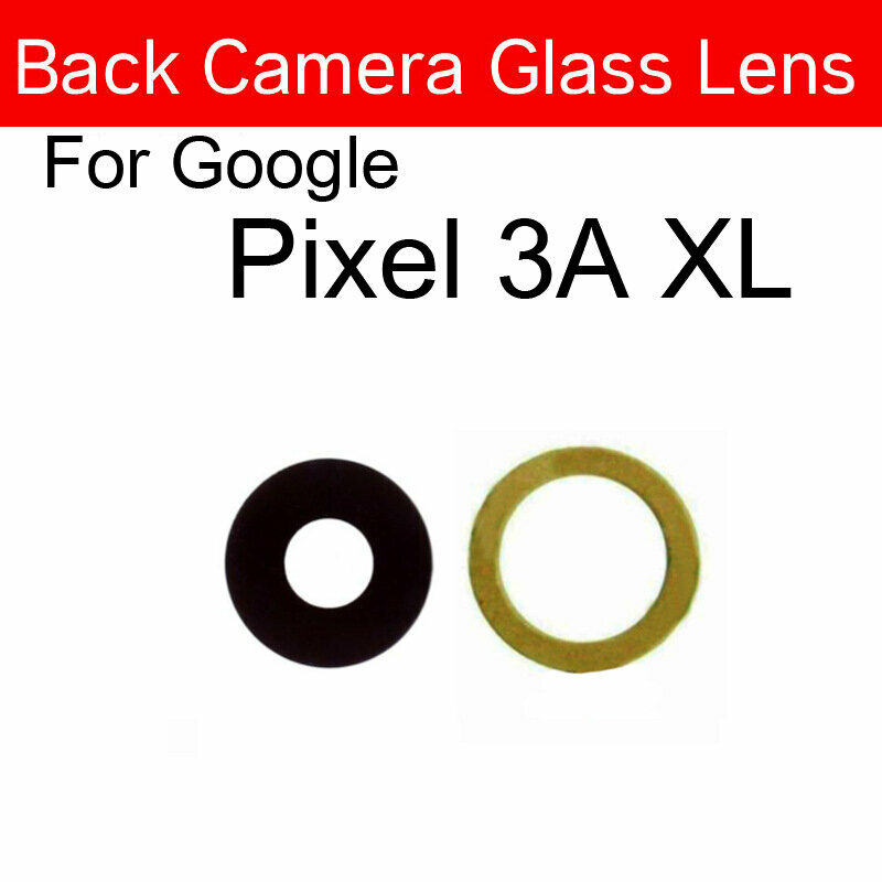 Линза задней камеры, для Google Pixel, стеклянная, для отправки клея