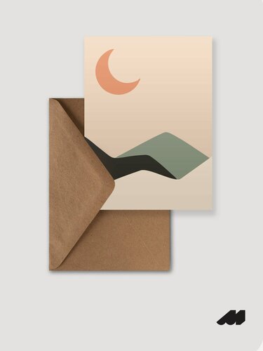 Изображение товара Открытка meswero / classic / moon