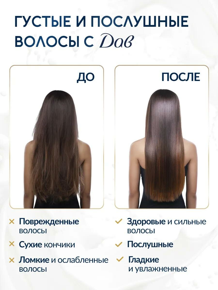 Набор Шампунь и Бальзам для густоты и силы волос Dove — фото 1