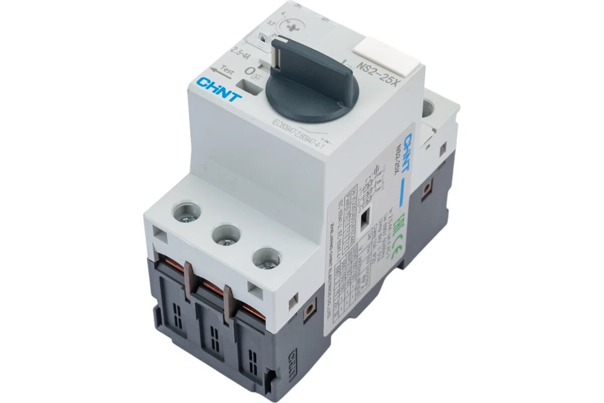 CHINT NS2-25x2.5-4А пускатель с поворотной ручкой R для монтажа электрошитов 495183
