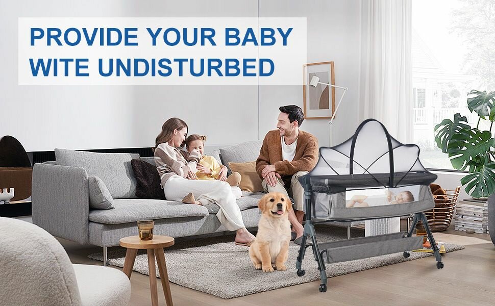 Изображение Детская кроватка, москитная сетка, складное полное покрытие, подходит для большинства детских кроватей, не требует установки, защита от падения, тип А.