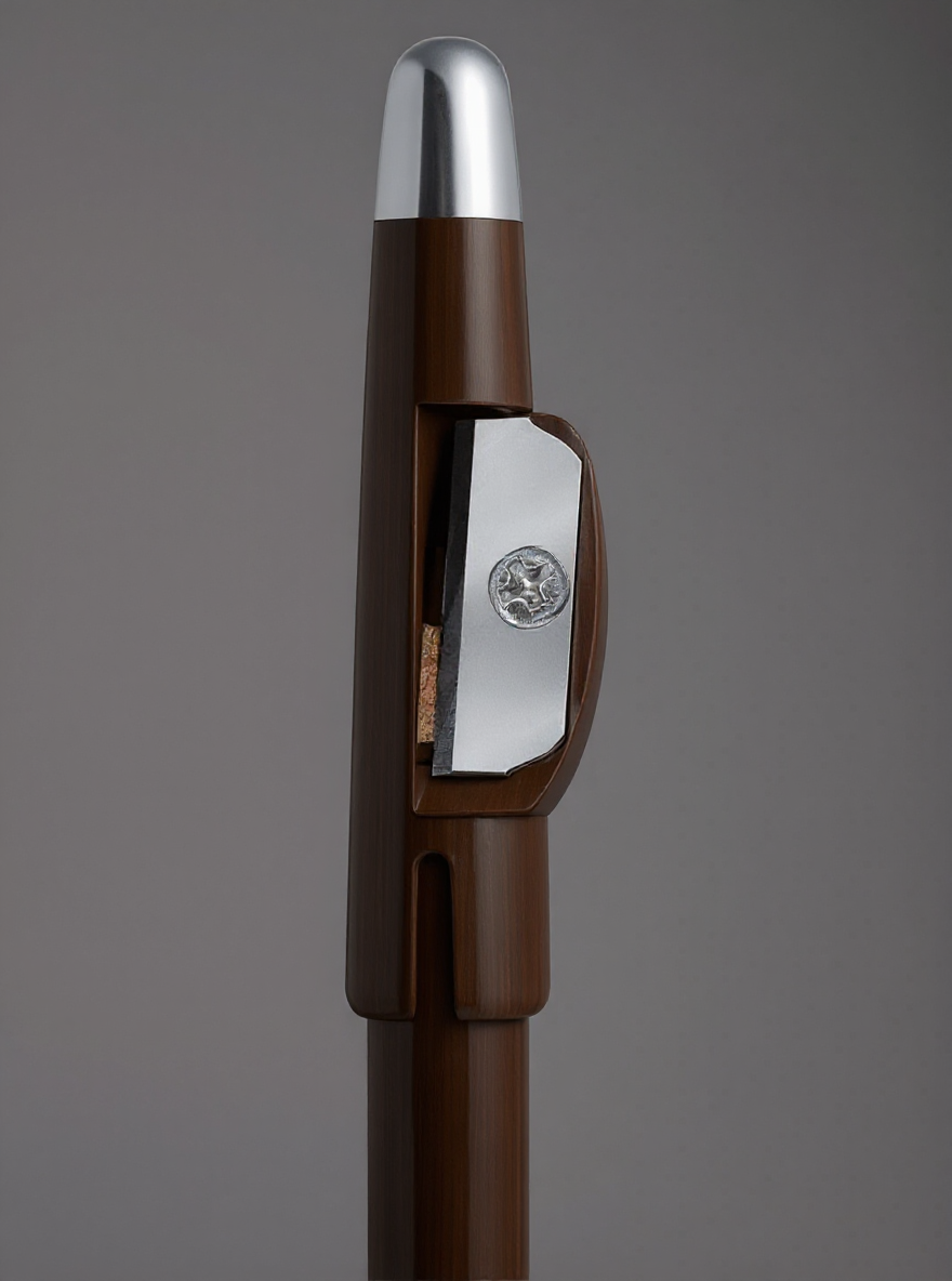 Карандаш для глаз Ffleur ES539 "Master pencil" D.Brown, с растушкой и точилкой — фото 1