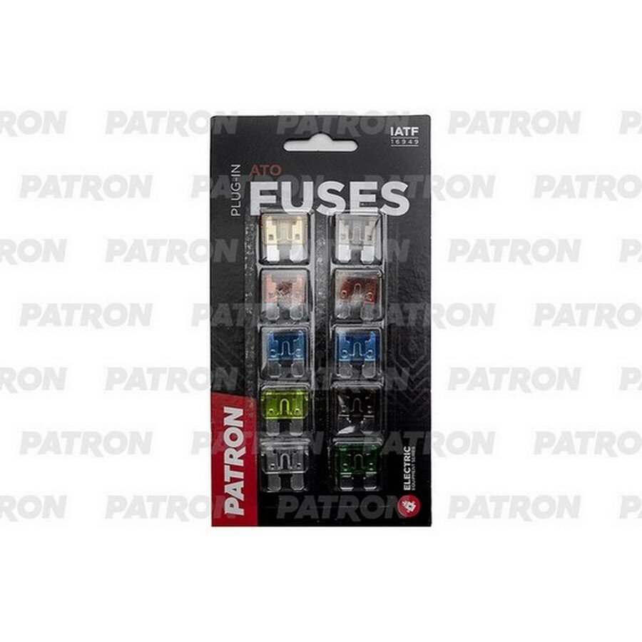 PATRON PFS002 Комплект предохранителей (аналог TESLA F131/F214/F222/F224) ATO Plug-In Fus PATRON PFS002