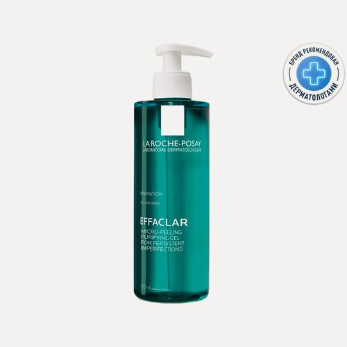Изображение товара La Roche Posay Эфаклар Гель очищающий микроотшелушивающий для лица и тела 400мл
