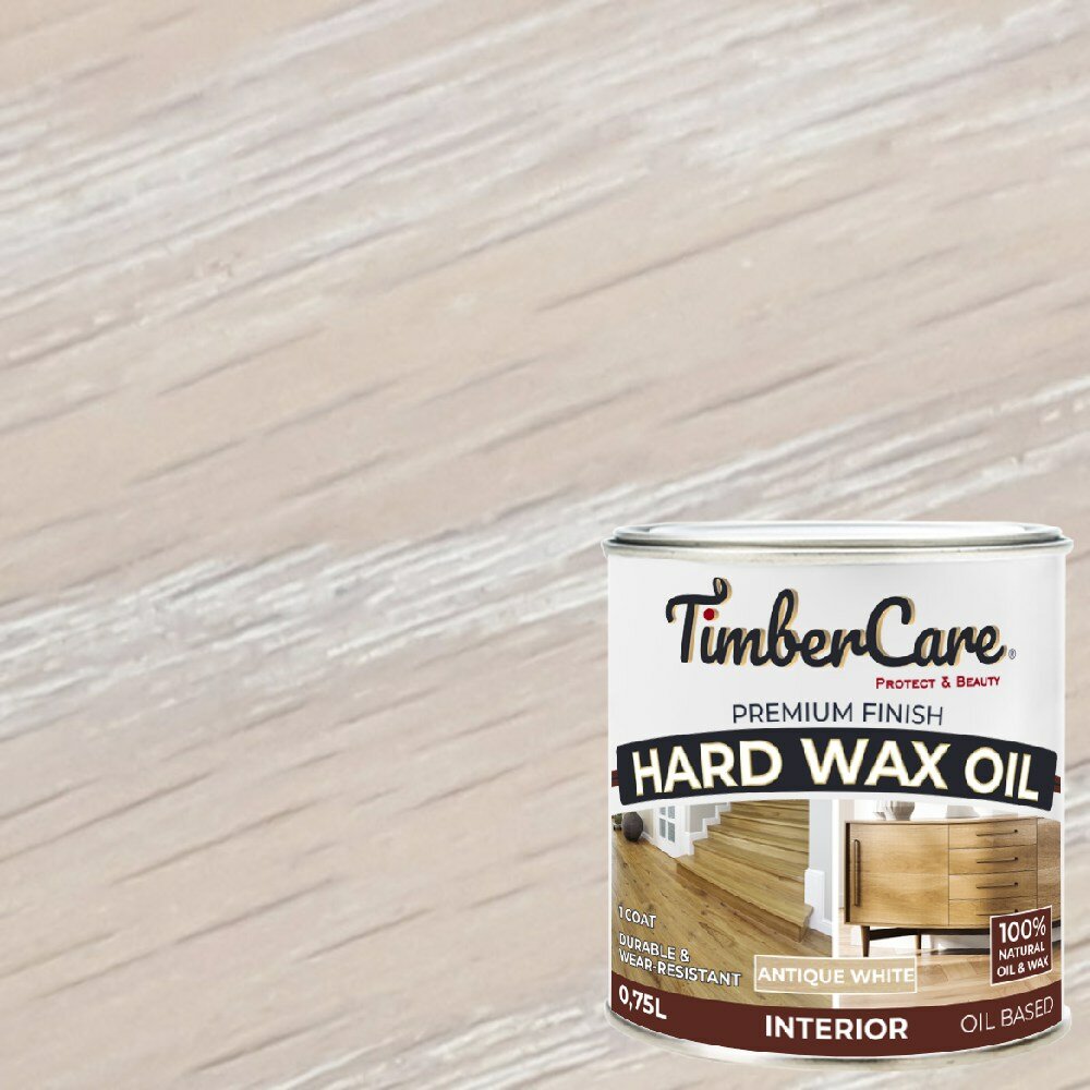 Масло защитное TimberCare Hard Wax Color Oil с твердым воском 350067 Античный белый 075л