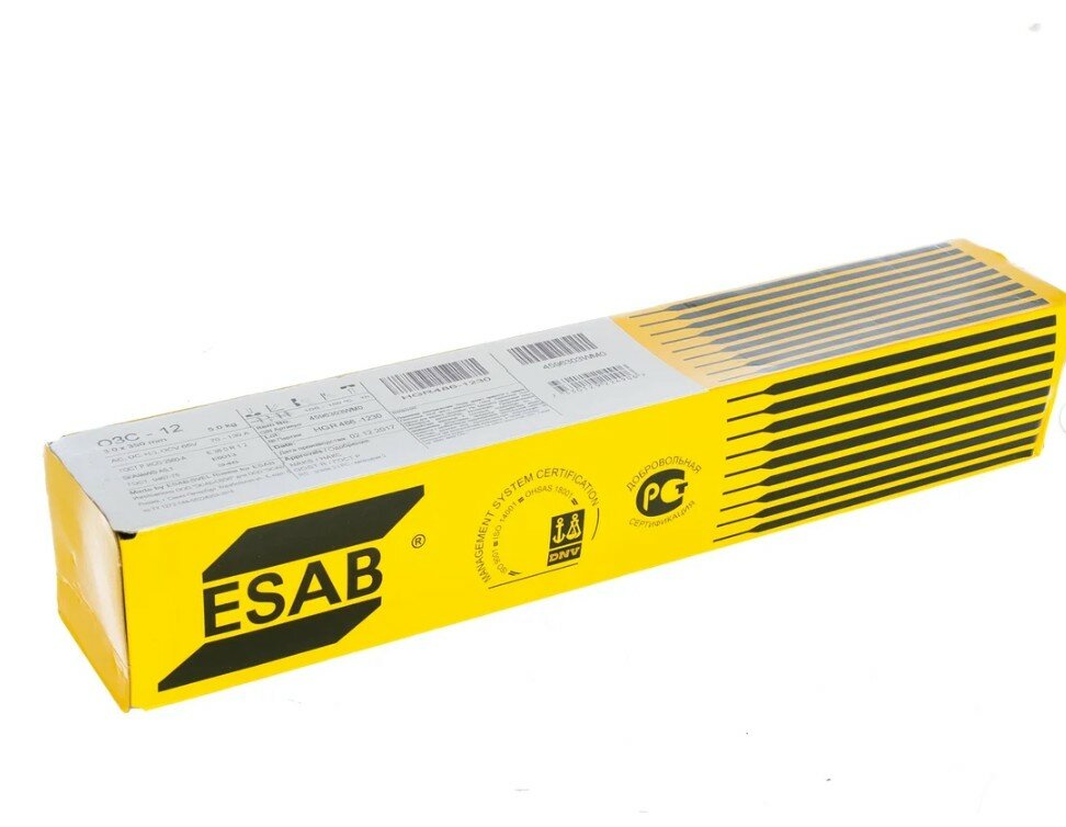 Электроды ESAB 46.00 диаметр 2.5 мм покрытие рутиловое для сварки AC/DC