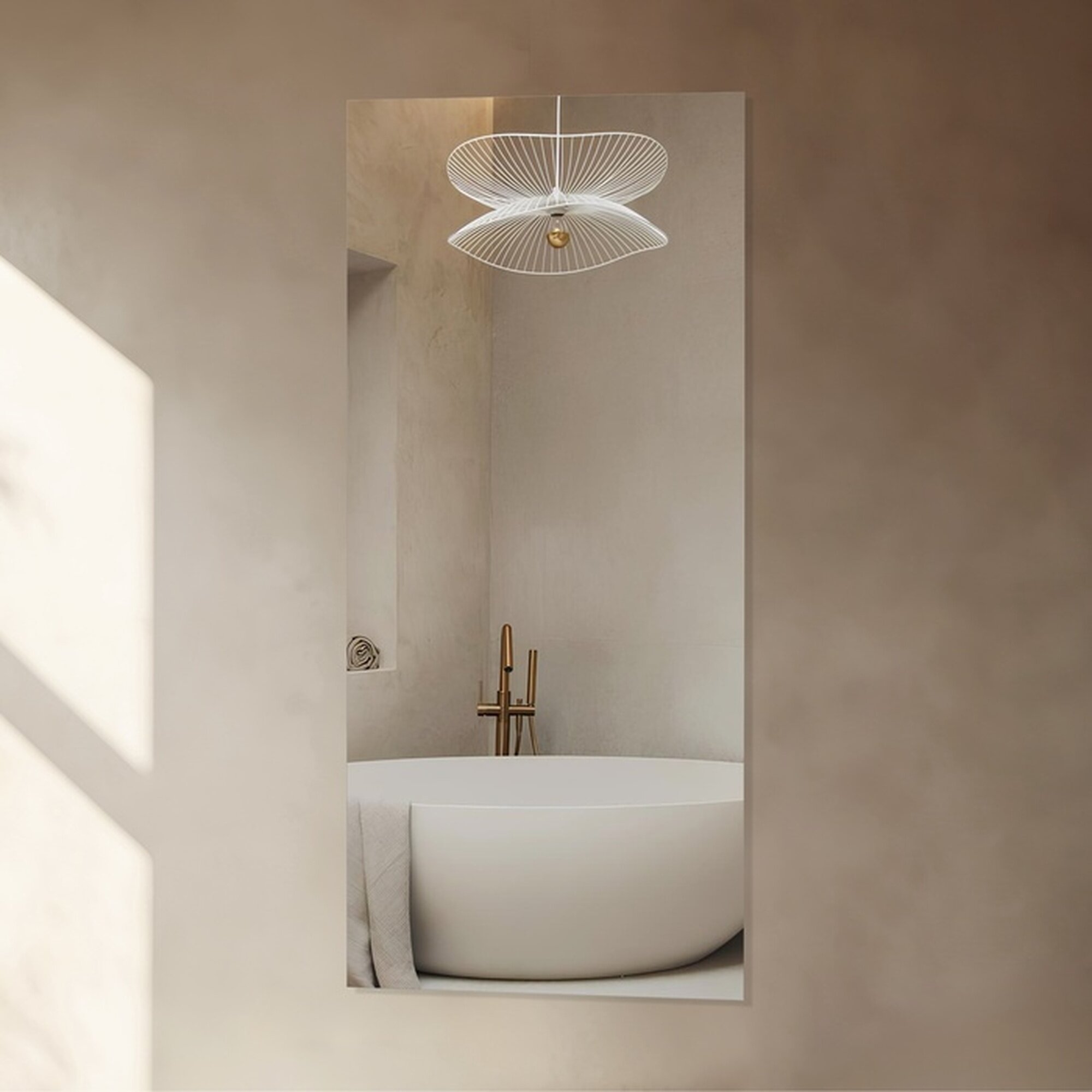 Зеркало Сима-ленд настенное прямоугольное прозрачное 30x60 см