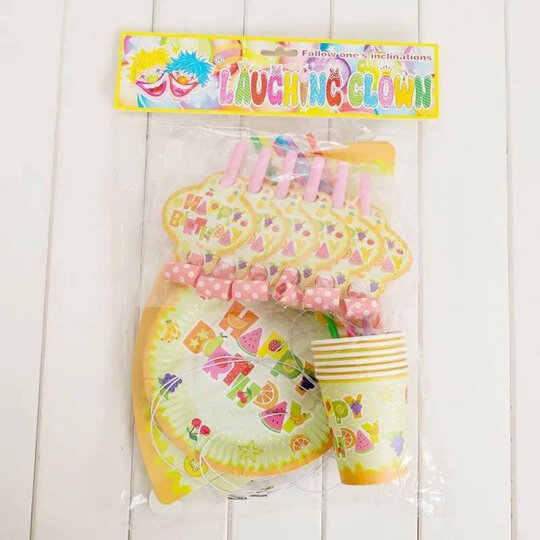 Одноразовая посуда в стиле фруктов — фото 1