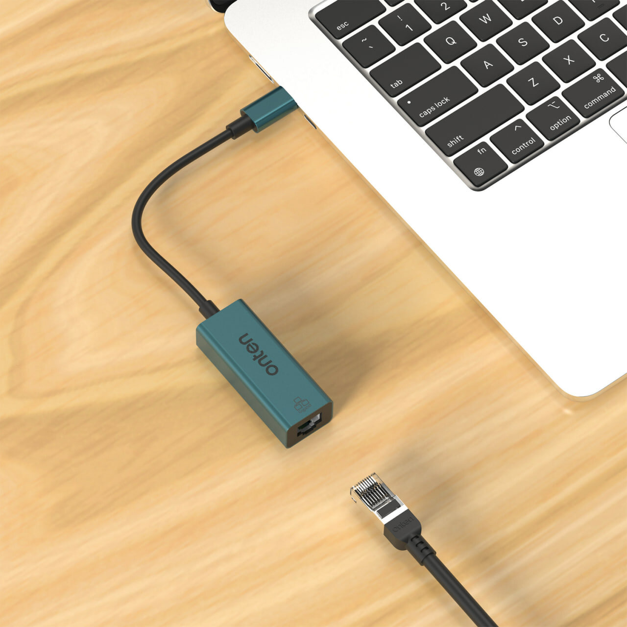 Адаптер ONTEN USB-A / USB-C - Gigabit Ethernet — фото 1