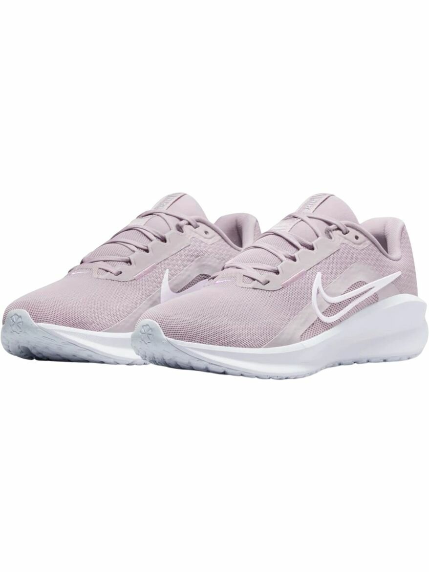 Кроссовки NIKE W DOWNSHIFTER 13, полнота F, размер 6.5 US, серый/белый — фото 1