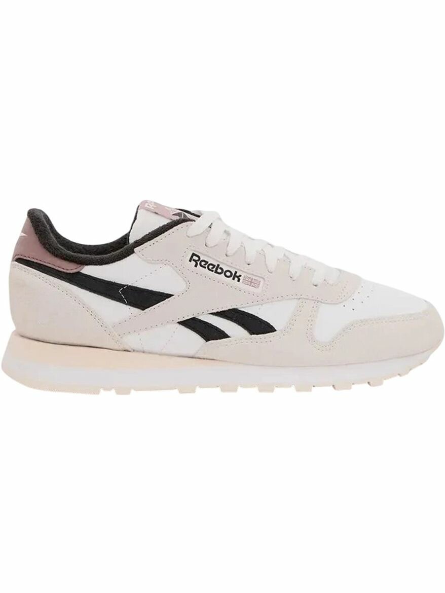 Кроссовки Reebok Classic Leather, полнота F (EU)/ на среднюю стопу, размер 10,5 US, бежевый