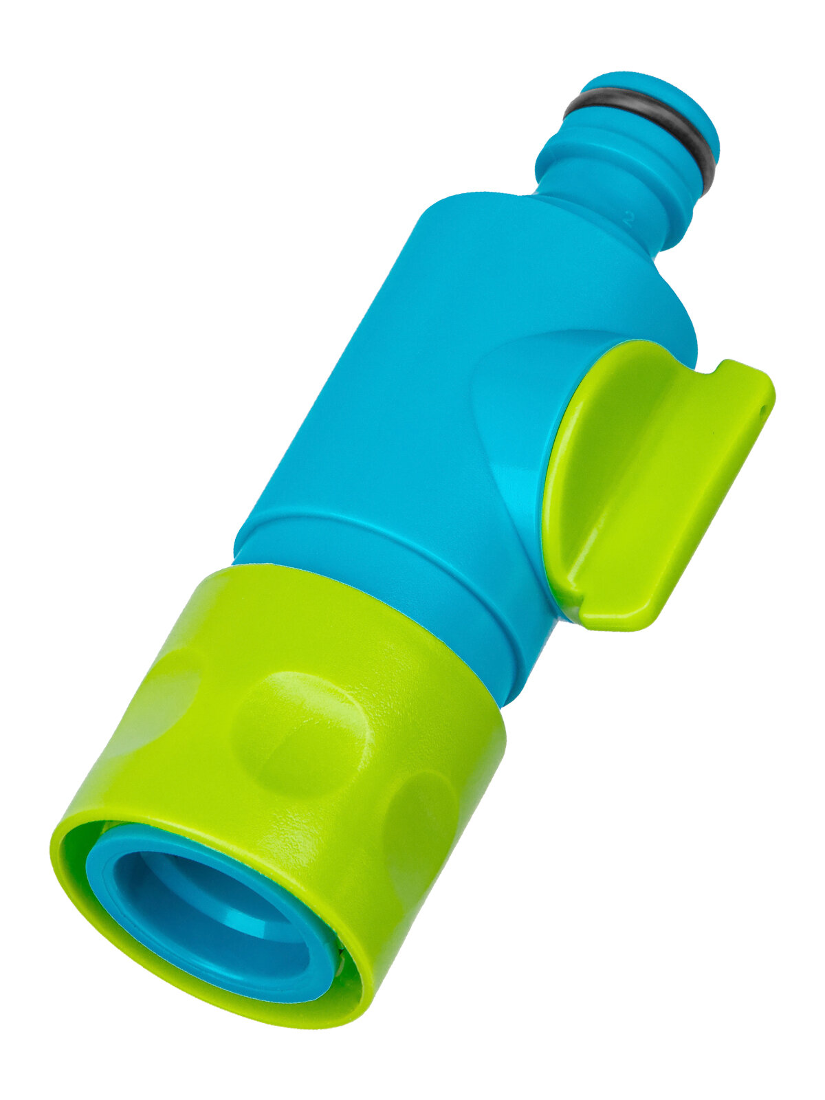 Соединитель быстросъемный штуцерный с переключателем Palisad LUXE 65782