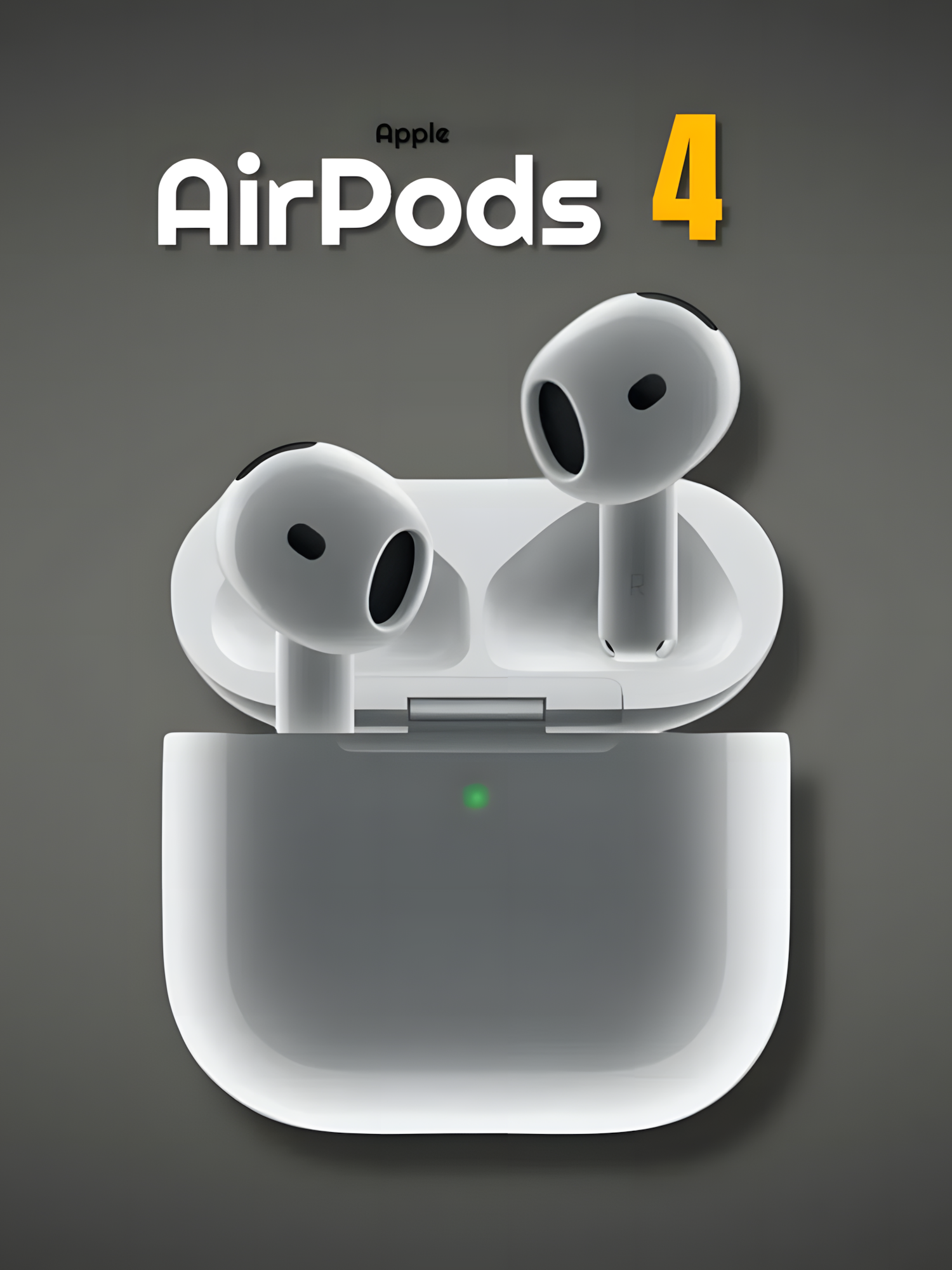Наушники беспроводные с микрофоном Airpods 4 Bluetooth White