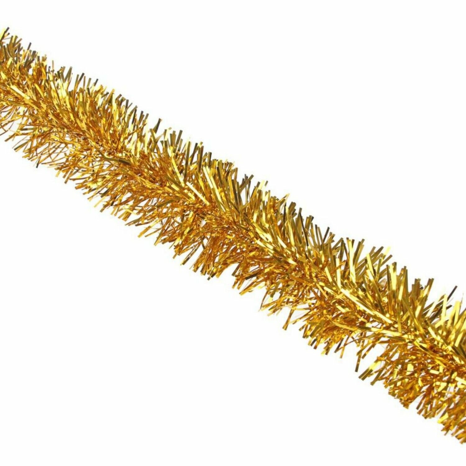 Мишура d 5см 2м ПВХ золото