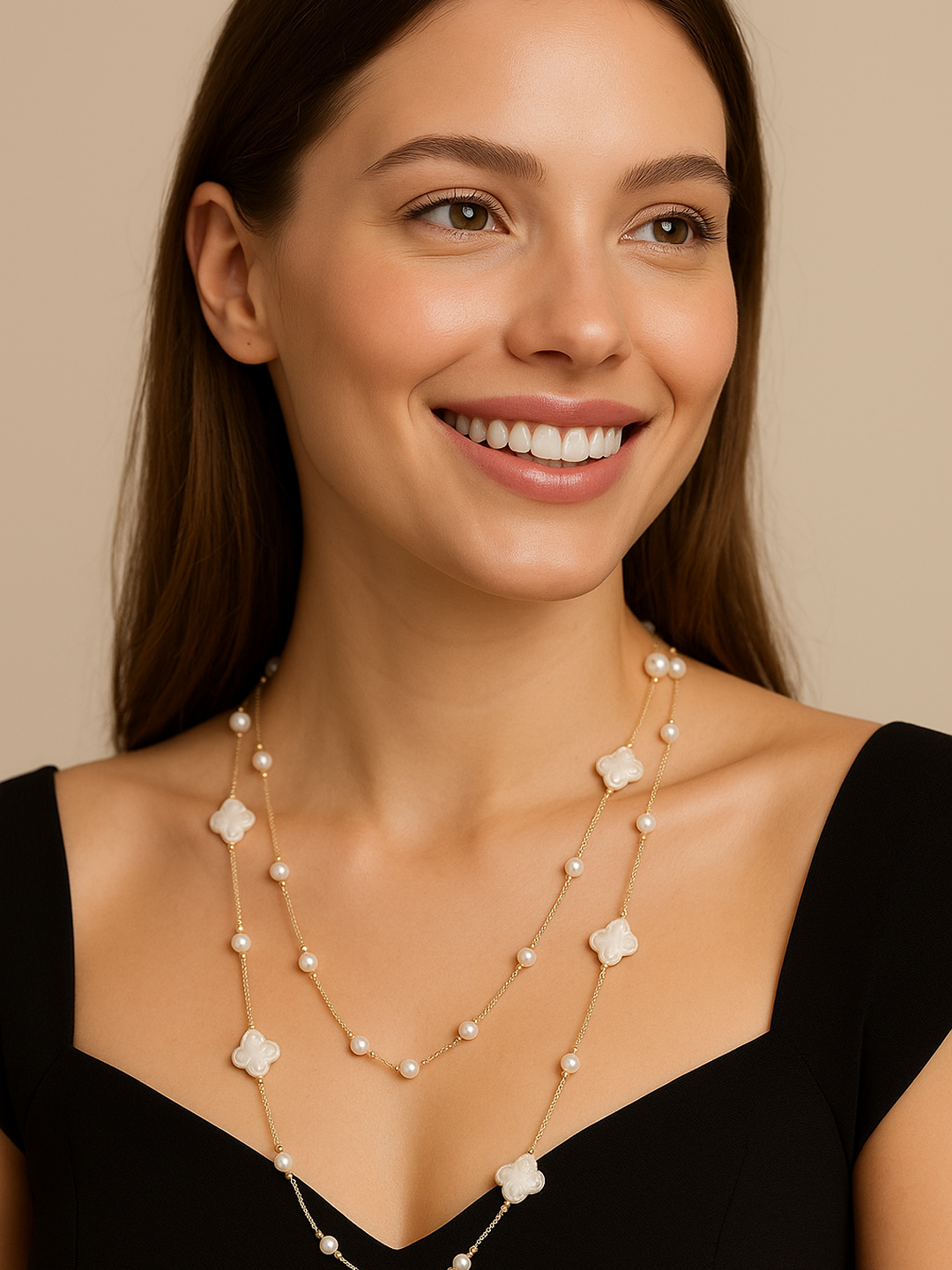 Бусы, жадеит синтетический