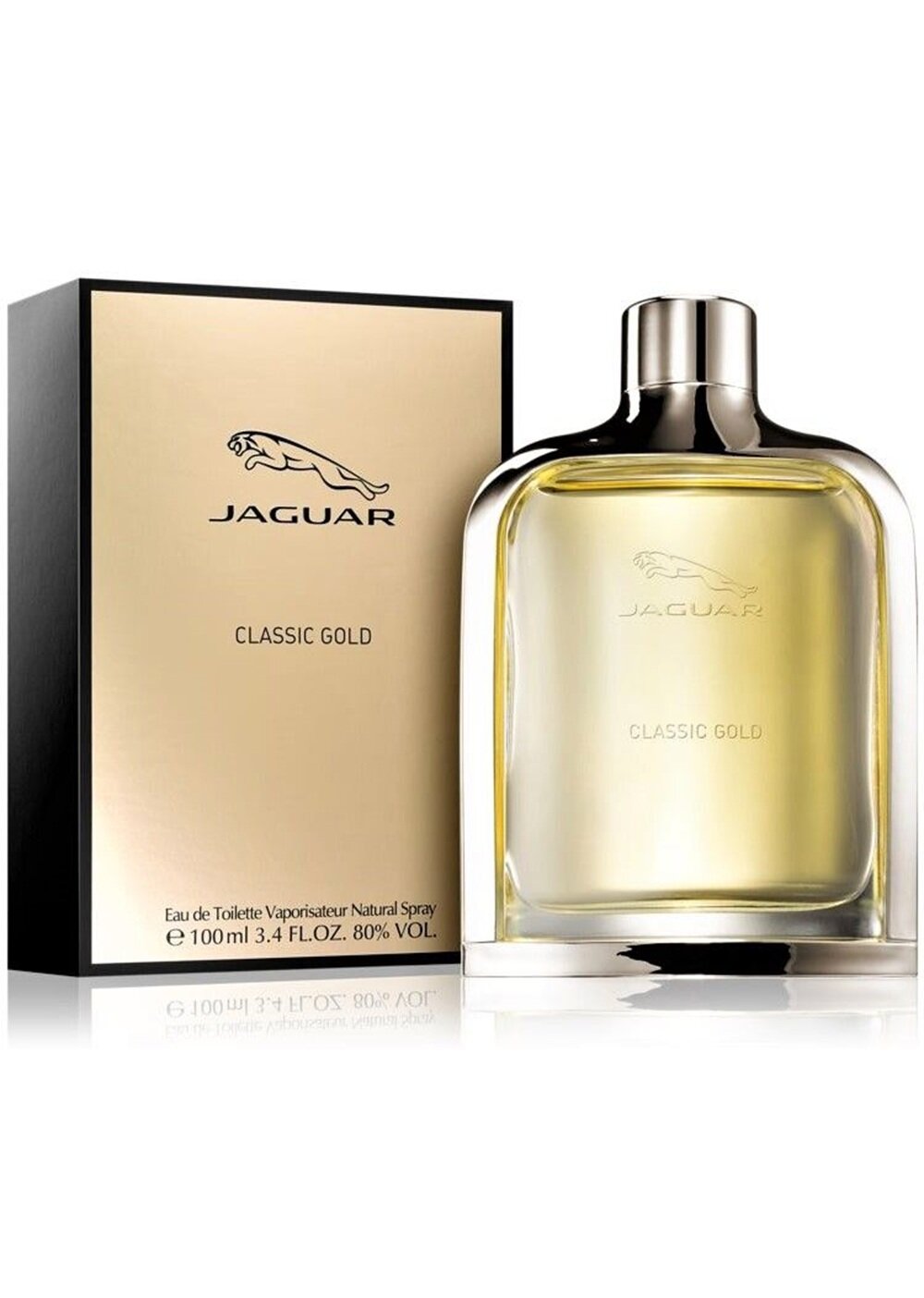 Туалетная вода мужская JAGUAR Classic Gold  100 мл  Фужерно древесные ноты