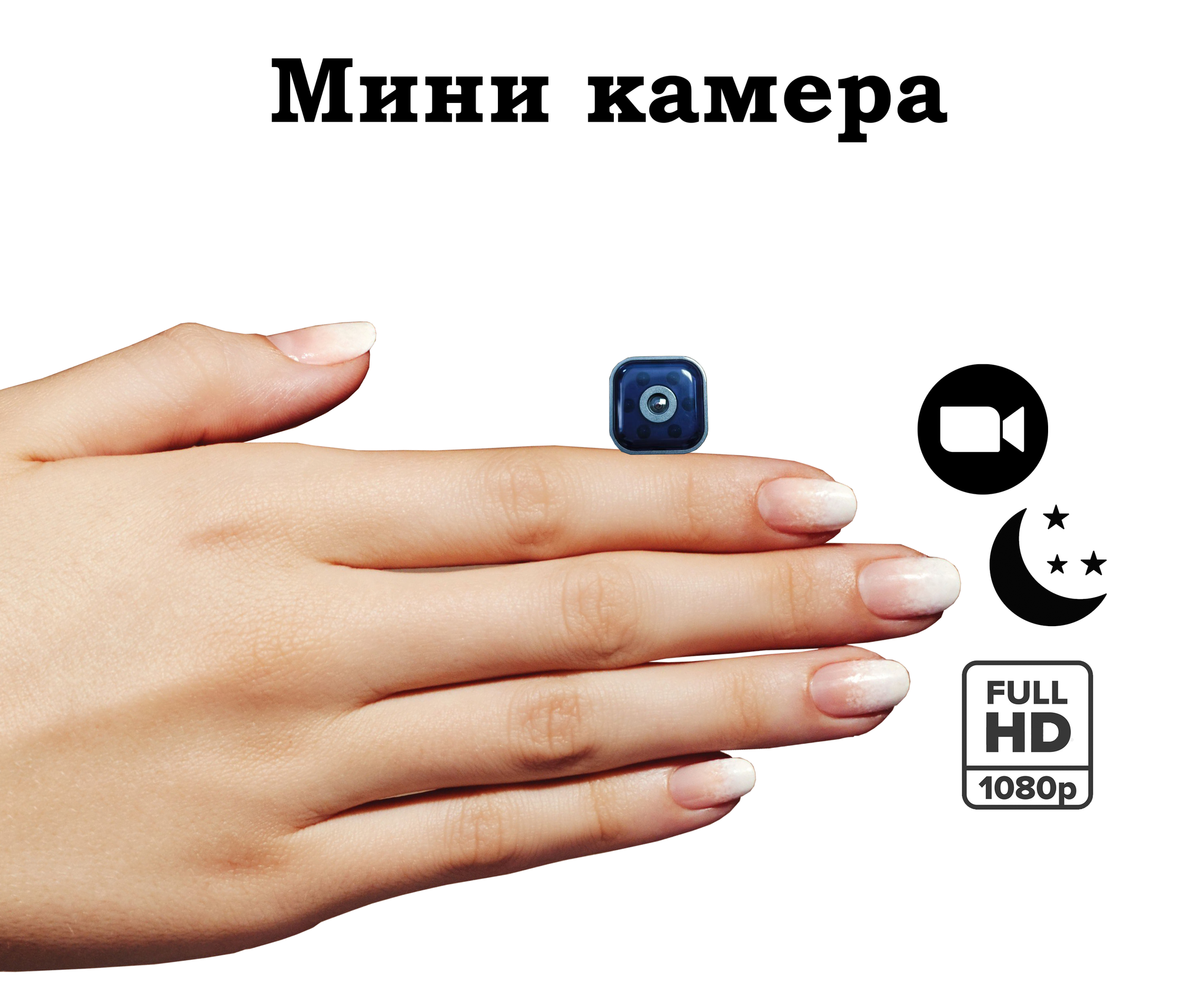 Мини Wi-Fi камера с онлайн просмотром через мобильное приложение