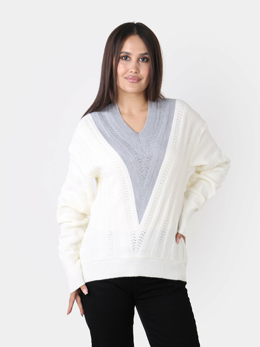 Свитер размер One Size, , серый металлик — фото 1