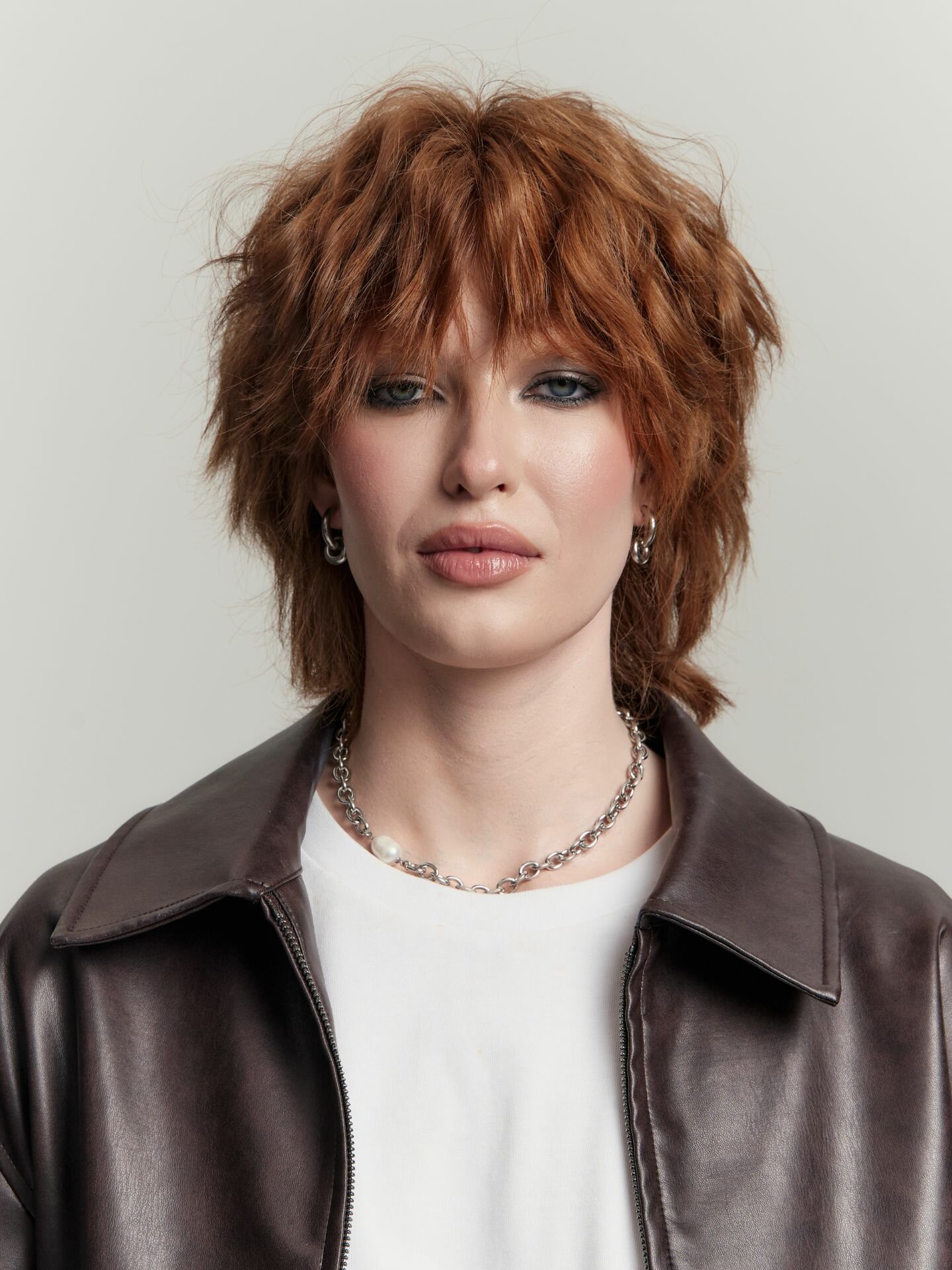 Чокер RESURS, длина 42 см, жемчужный, серебристый, белый — фото 1