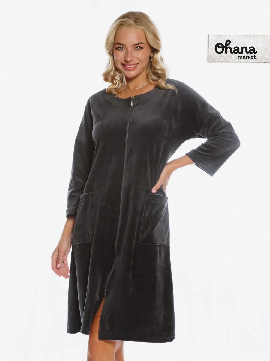 Халат Ohana market велюровый размер 50