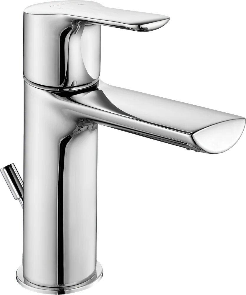 Смеситель для раковины E C A  Luna 102108947EX с донным клапаном  хром  турецкий